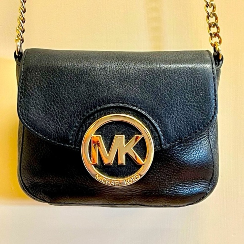 Black leather Crossbody, Michael Kors
